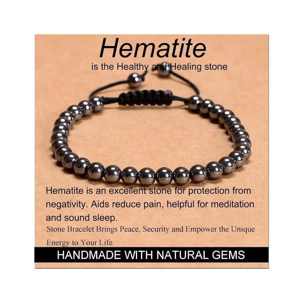 Hematite - Health and Healing Stone - Handmade Yoga Natural Stone Crystal Healin